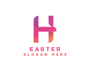 Advertising - Modern Gradient Letter H logo design