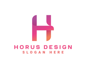 Modern Business Letter H logo design