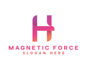 Modern Gradient Letter H logo design