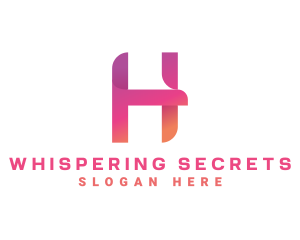 Modern Gradient Letter H logo design