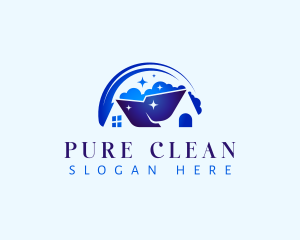 Housekeeping Home Cleaning logo design