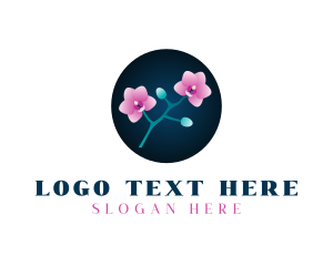 Flower Shop - Elegant Orchid Boutique logo design