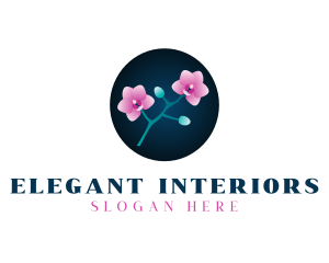 Elegant Orchid Boutique logo design