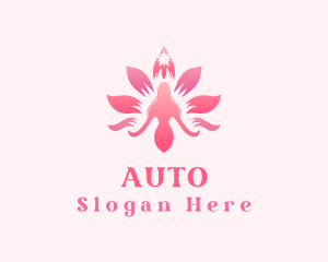 Woman Lotus Flower Logo