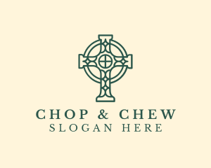 Fellowship - Religious Cathedral Cross logo design