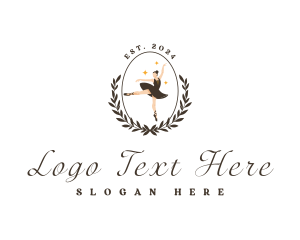 Woman - Elegant Female Ballet logo design