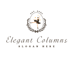 Elegant Female Ballet logo design