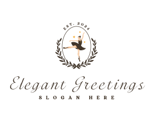 Elegant Female Ballet logo design