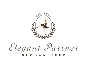 Elegant Female Ballet logo design