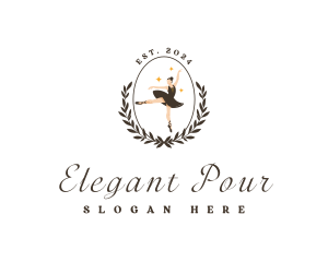 Elegant Female Ballet logo design