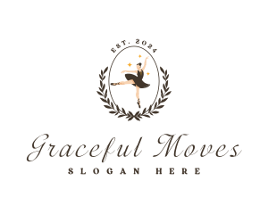 Ballet - Elegant Female Ballet logo design