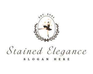 Elegant Female Ballet logo design