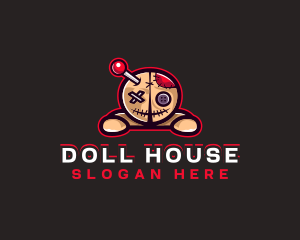 Doll - Voodoo Doll Monster logo design