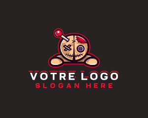 Streamer - Voodoo Doll Monster logo design