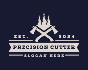 Logging Axe Lumberjack  logo design