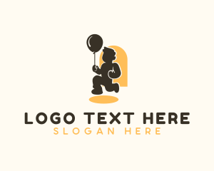 Toddlers - Balloon Kid Party logo design