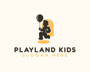 Kid - Balloon Kid Party logo design