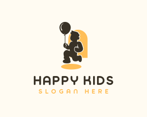 Balloon Kid Party logo design