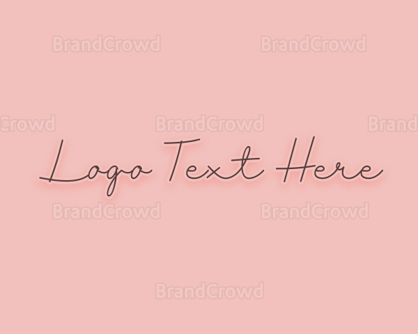 Feminine Handwritten Signature Logo