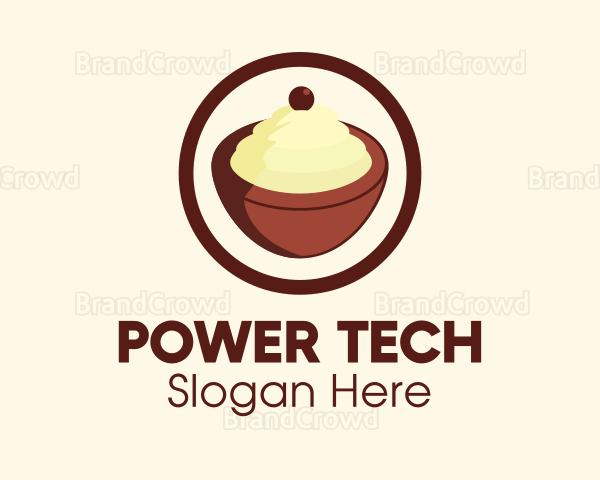 Ice cream Bowl Logo