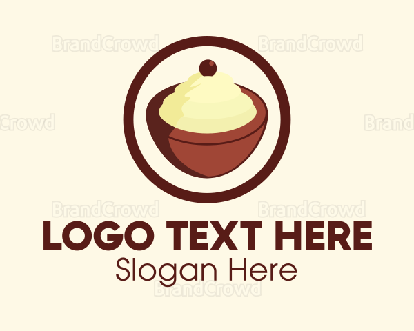 Ice cream Bowl Logo