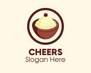 Ice cream Bowl Logo