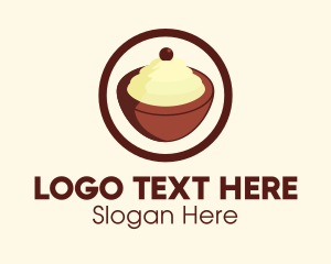 Ice Cream - Ice cream Bowl logo design