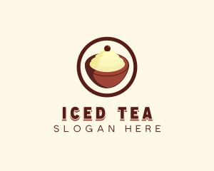 Ice cream Bowl logo design