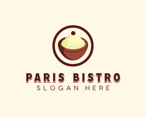 Ice cream Bowl logo design