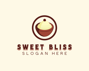 Ice cream Bowl logo design