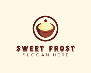 Ice cream Bowl logo design