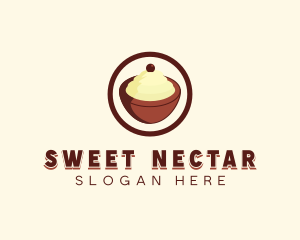 Ice cream Bowl logo design