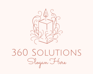 Fragrant Boho Candle logo design