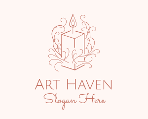 Fragrant Boho Candle logo design