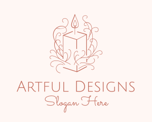 Fragrant Boho Candle logo design