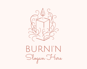 Fragrant Boho Candle logo design