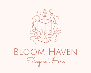 Fragrant Boho Candle logo design