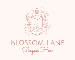 Fragrant Boho Candle logo design