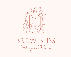 Fragrant Boho Candle logo design