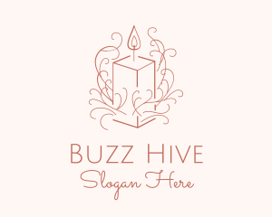 Fragrant Boho Candle logo design