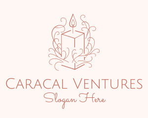 Fragrant Boho Candle logo design