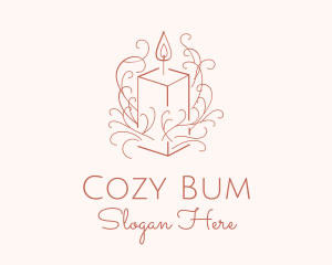 Fragrant Boho Candle logo design