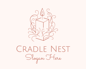 Fragrant Boho Candle logo design