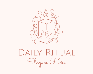 Fragrant Boho Candle logo design