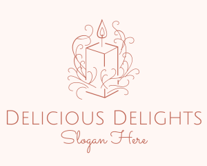 Fragrant Boho Candle logo design