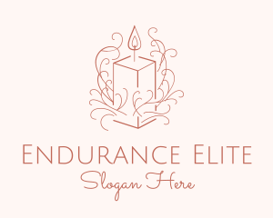 Fragrant Boho Candle logo design