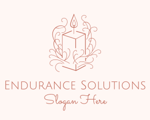 Fragrant Boho Candle logo design