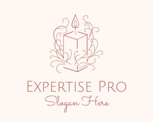 Fragrant Boho Candle logo design