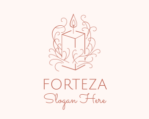 Fragrant Boho Candle logo design