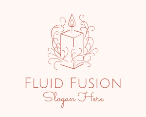 Fragrant Boho Candle logo design